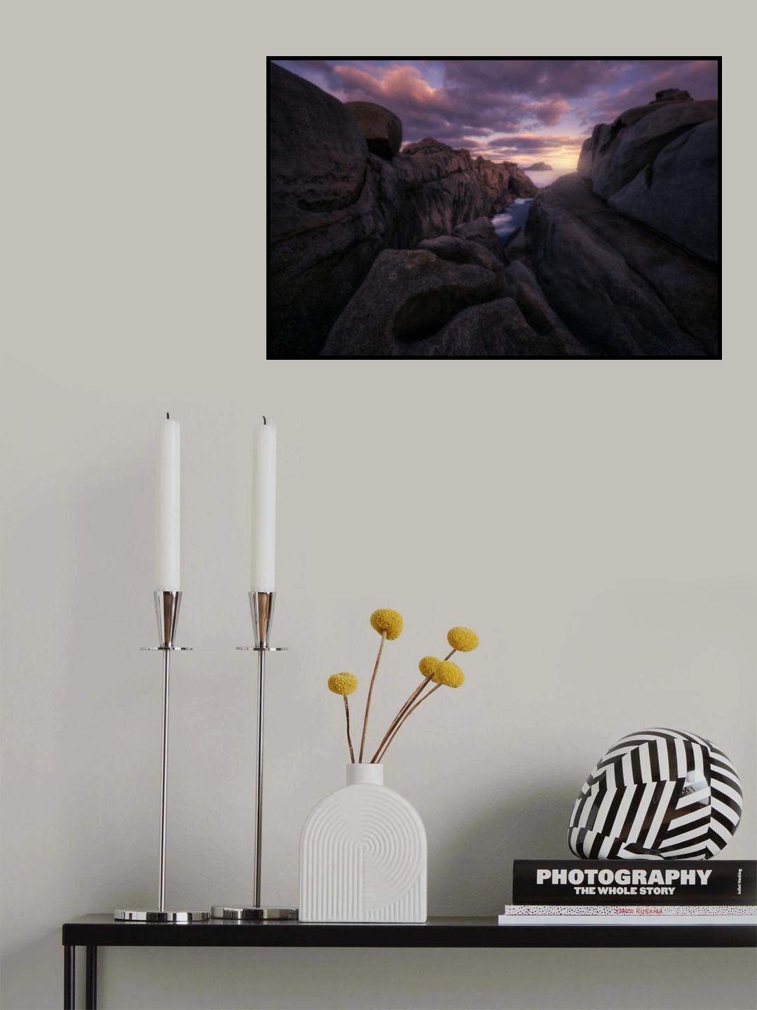 amanecer en acantilados de papel Poster och Canvastavla