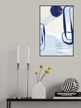 Lines of Blue-3 Poster och Canvastavla