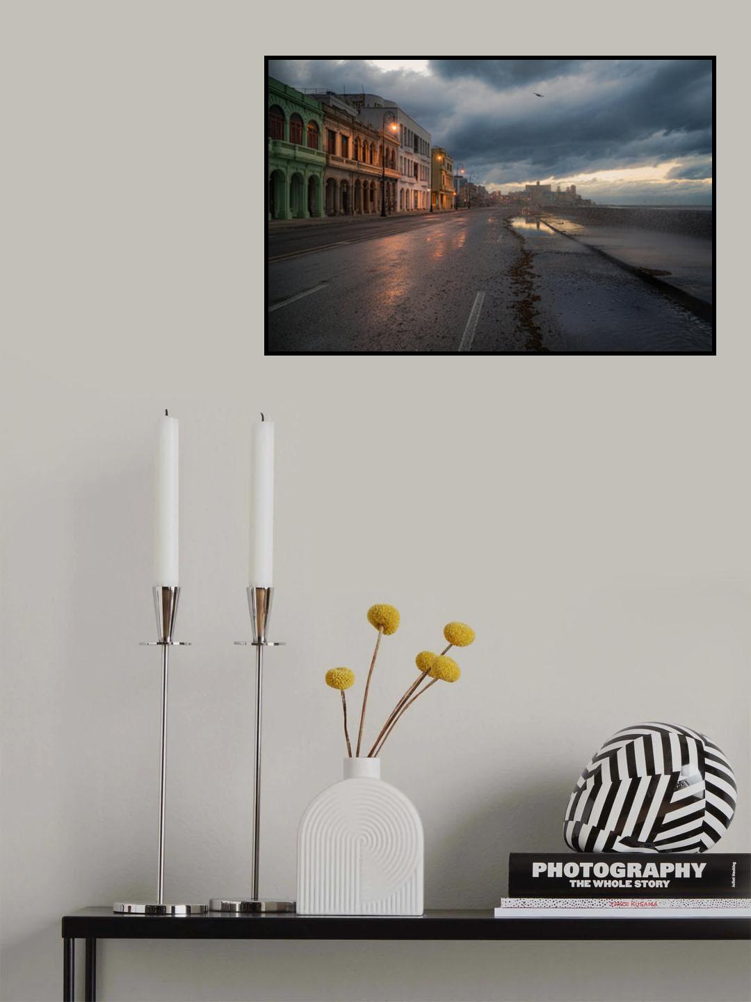 Winter Malecon Poster och Canvastavla