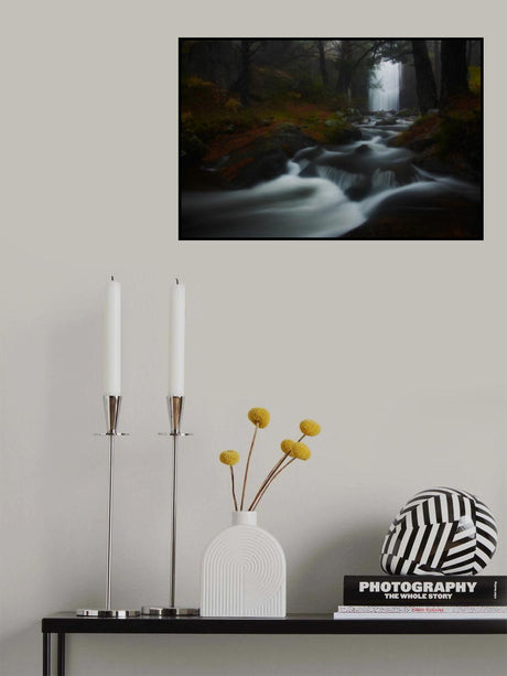 Deep in the forest - The waterfall Poster och Canvastavla
