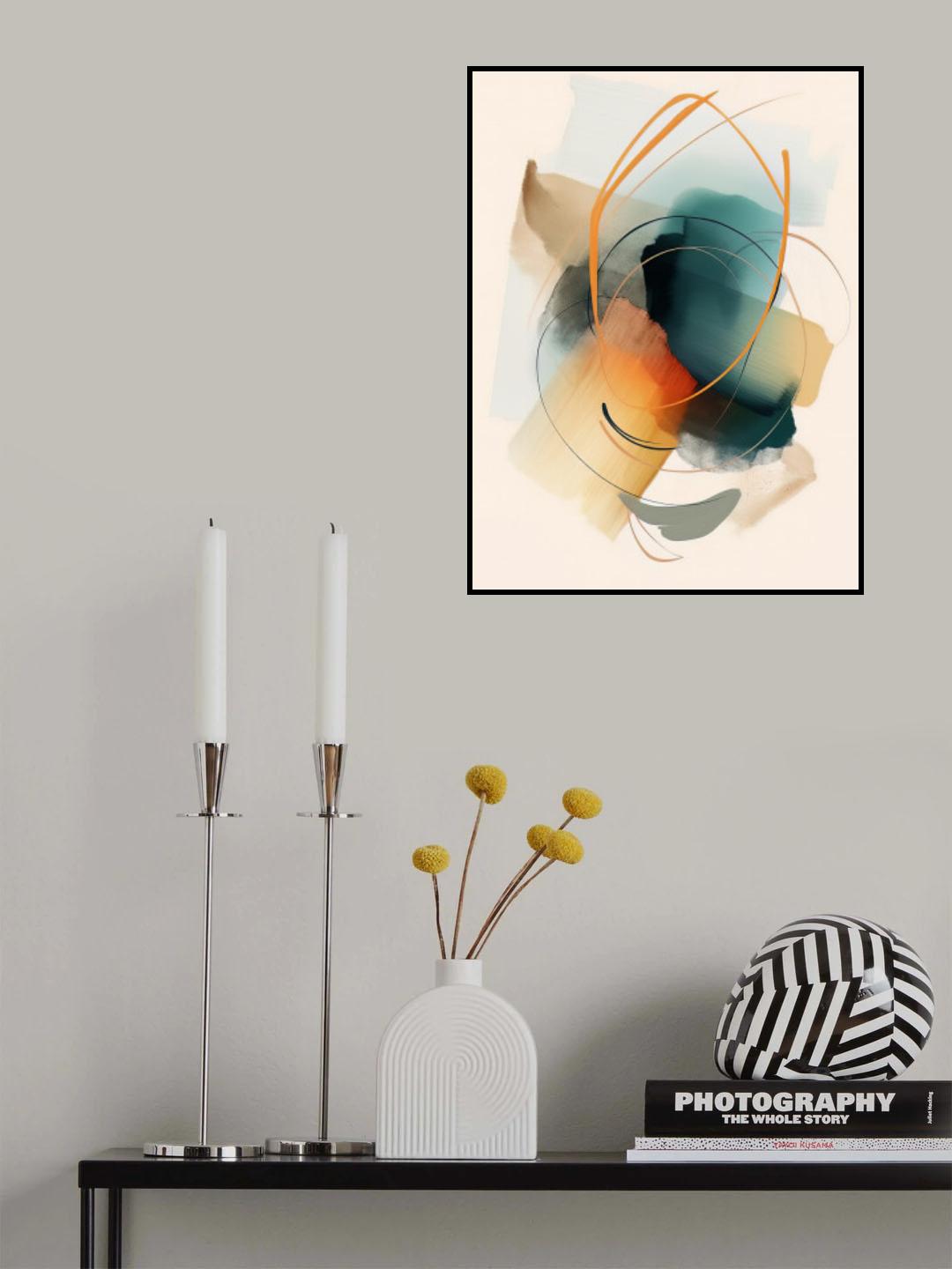 Abstract 17 Poster och Canvastavla