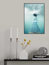 Lady At Lake Poster och Canvastavla