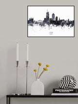 Lyon France Skyline Poster och Canvastavla