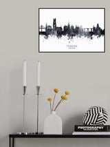 Fribourg Switzerland Skyline Poster och Canvastavla