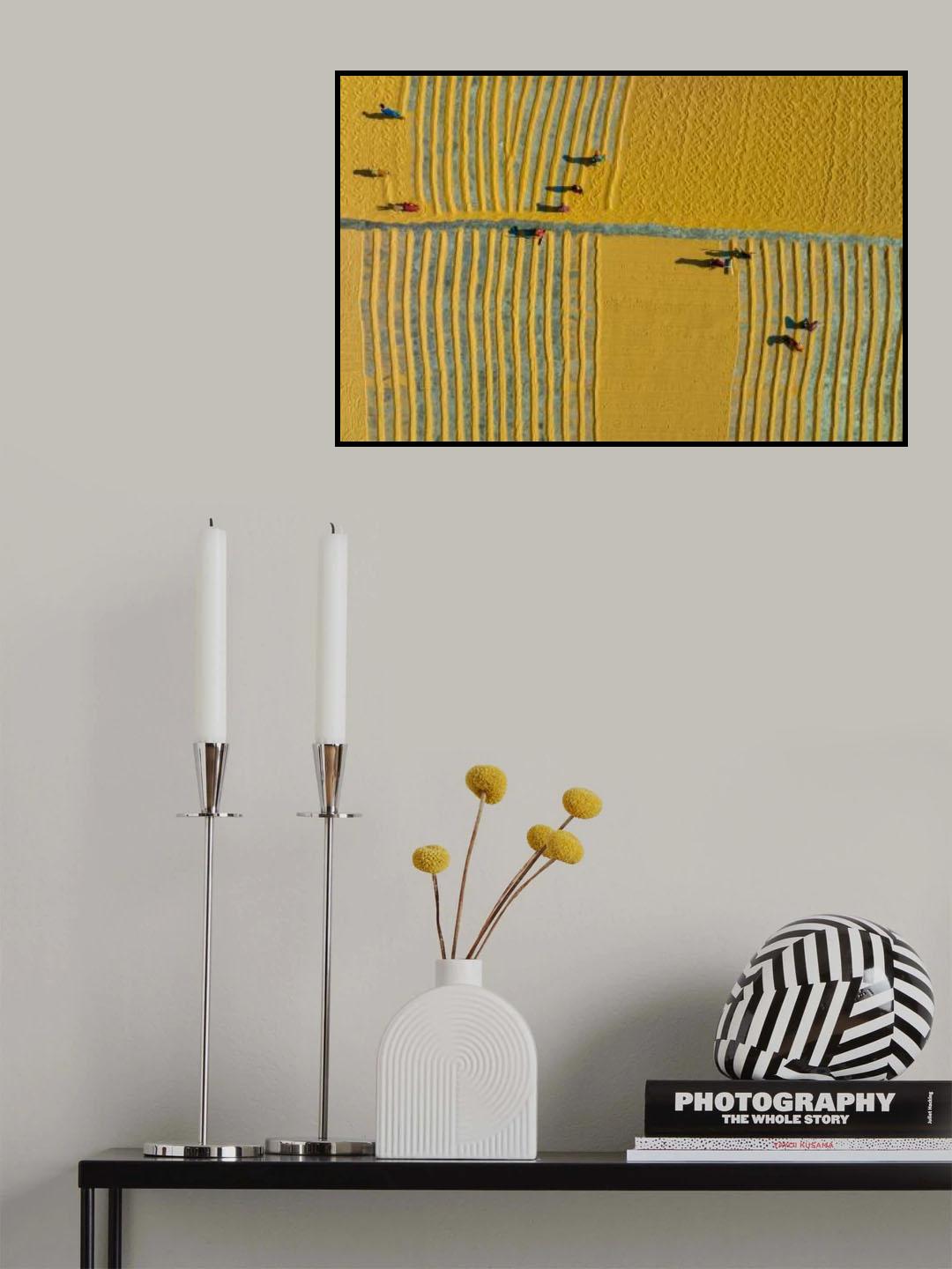 Pattern Maker in Rice Mill Poster och Canvastavla