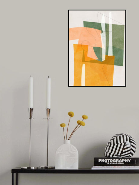 Nature Friendly Terracotta 8 Aquarell Kopie Poster och Canvastavla