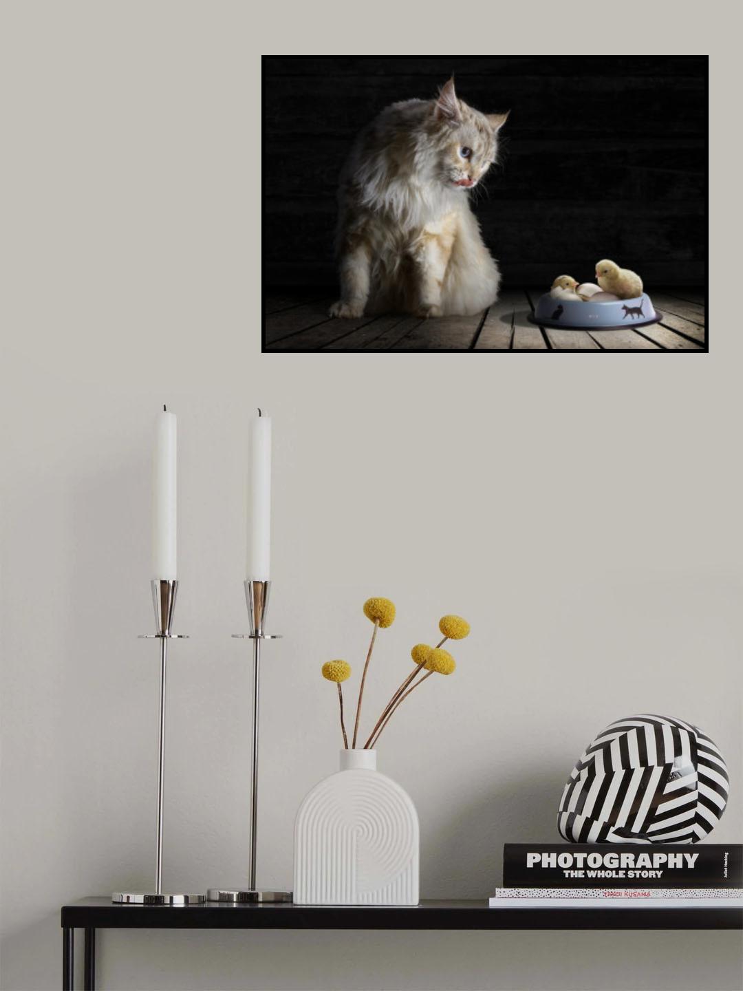 CatDinner Poster och Canvastavla