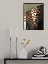 Tropical Abstract With Palm Leaf Poster och Canvastavla