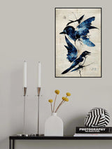 Blue Birds Poster och Canvastavla
