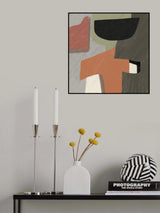 Texture Cut Out Abstract Poster och Canvastavla