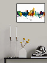 Oslo Norway Skyline Poster och Canvastavla