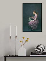 the girl with the flowers Poster och Canvastavla