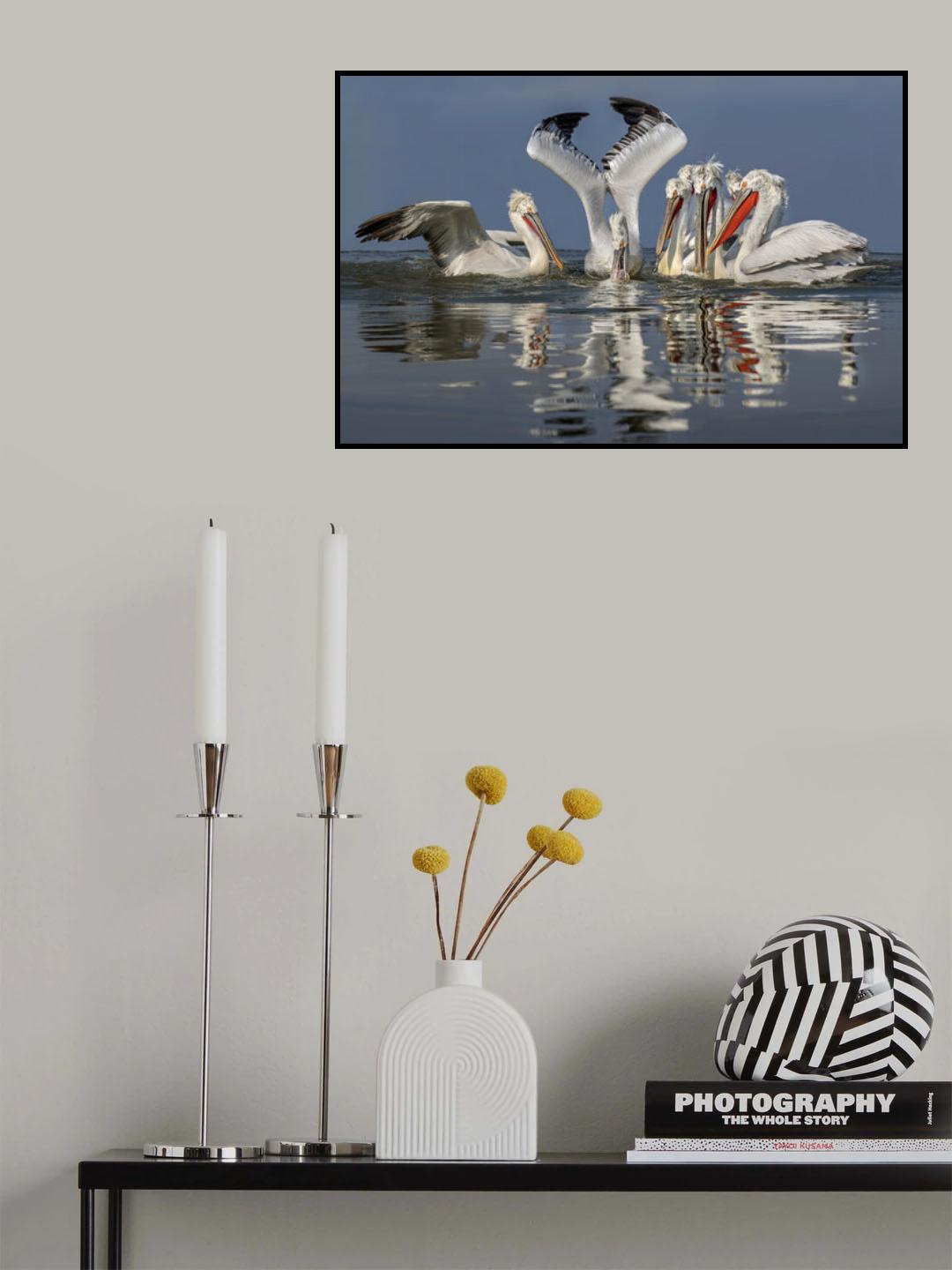 Fishing scene Poster och Canvastavla
