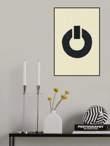 Black Minimal Shapes Series #8 Poster och Canvastavla