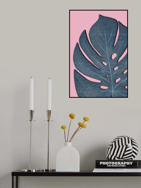 Blue Leaf Poster och Canvastavla
