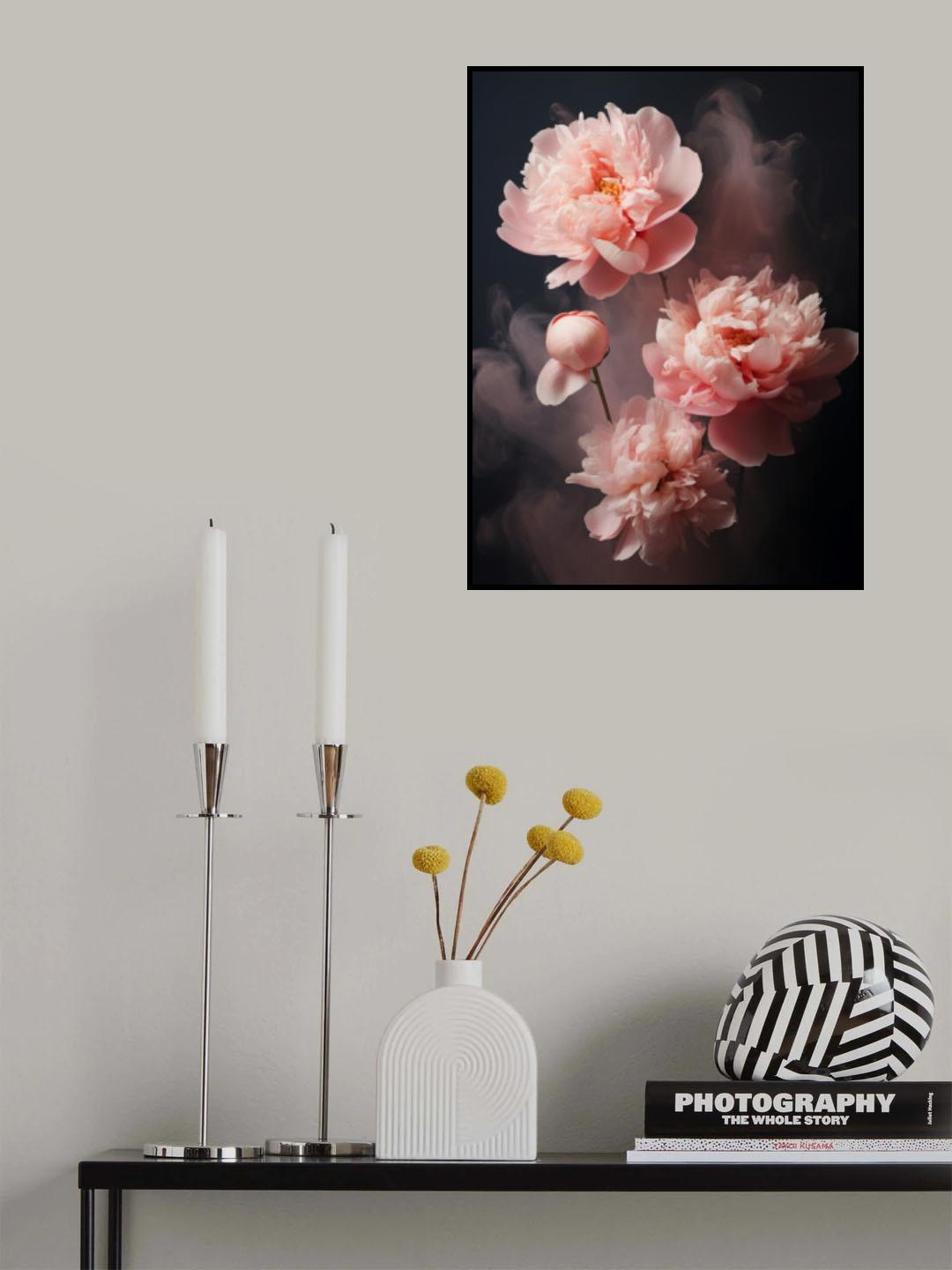 Flowers In Steam 2 Poster och Canvastavla