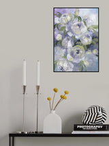 Sady painterly florals in violet Poster och Canvastavla