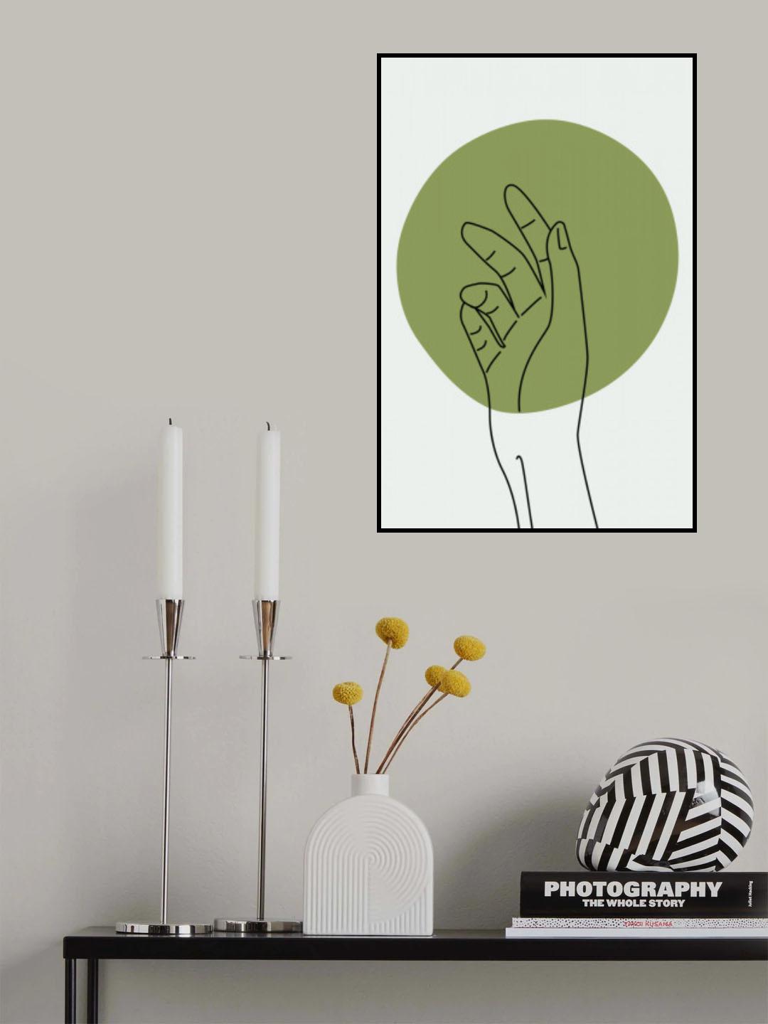 Abstract Minimal Hand #1 Poster och Canvastavla