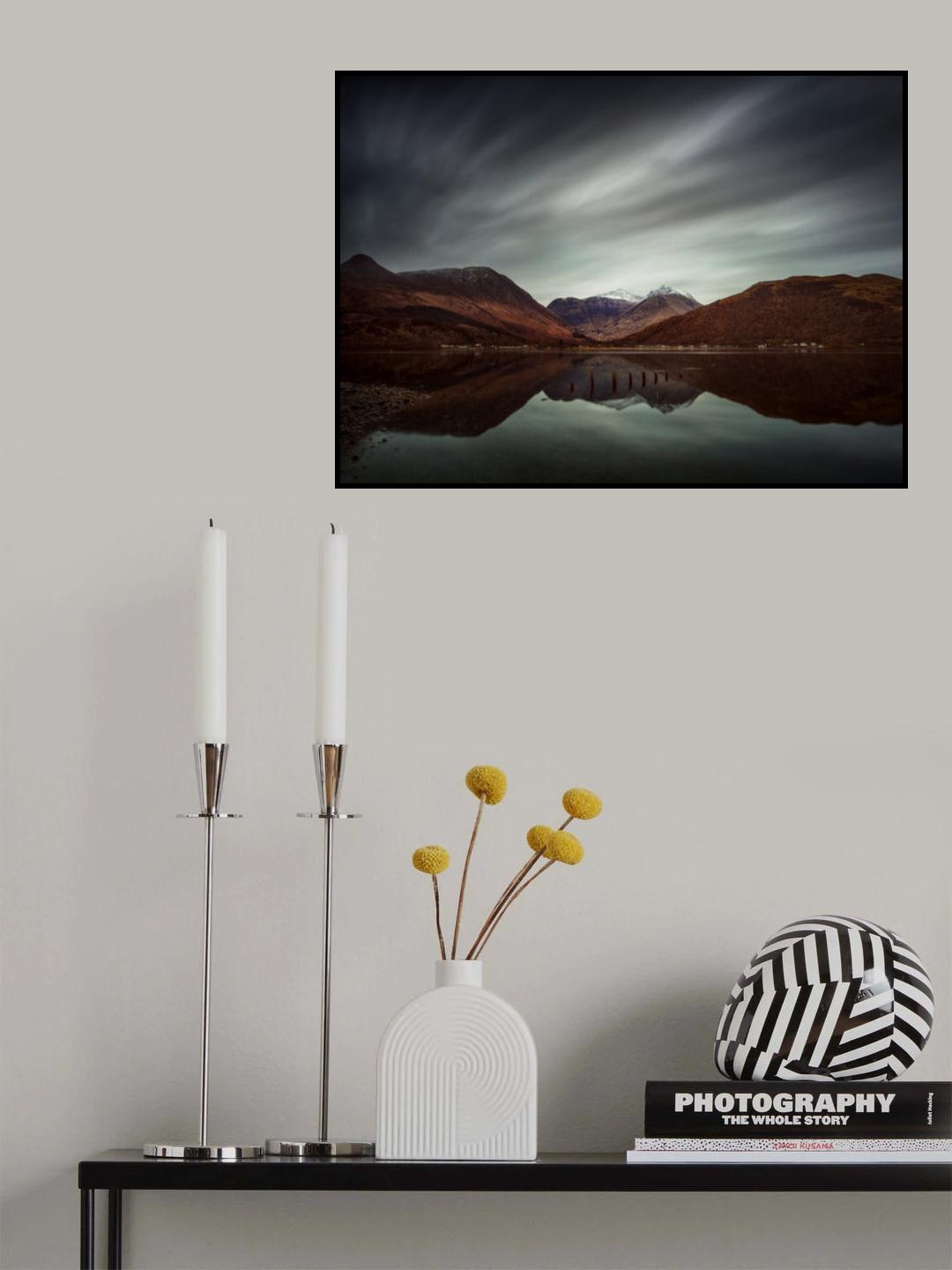 Clouds Over Glencoe Poster och Canvastavla