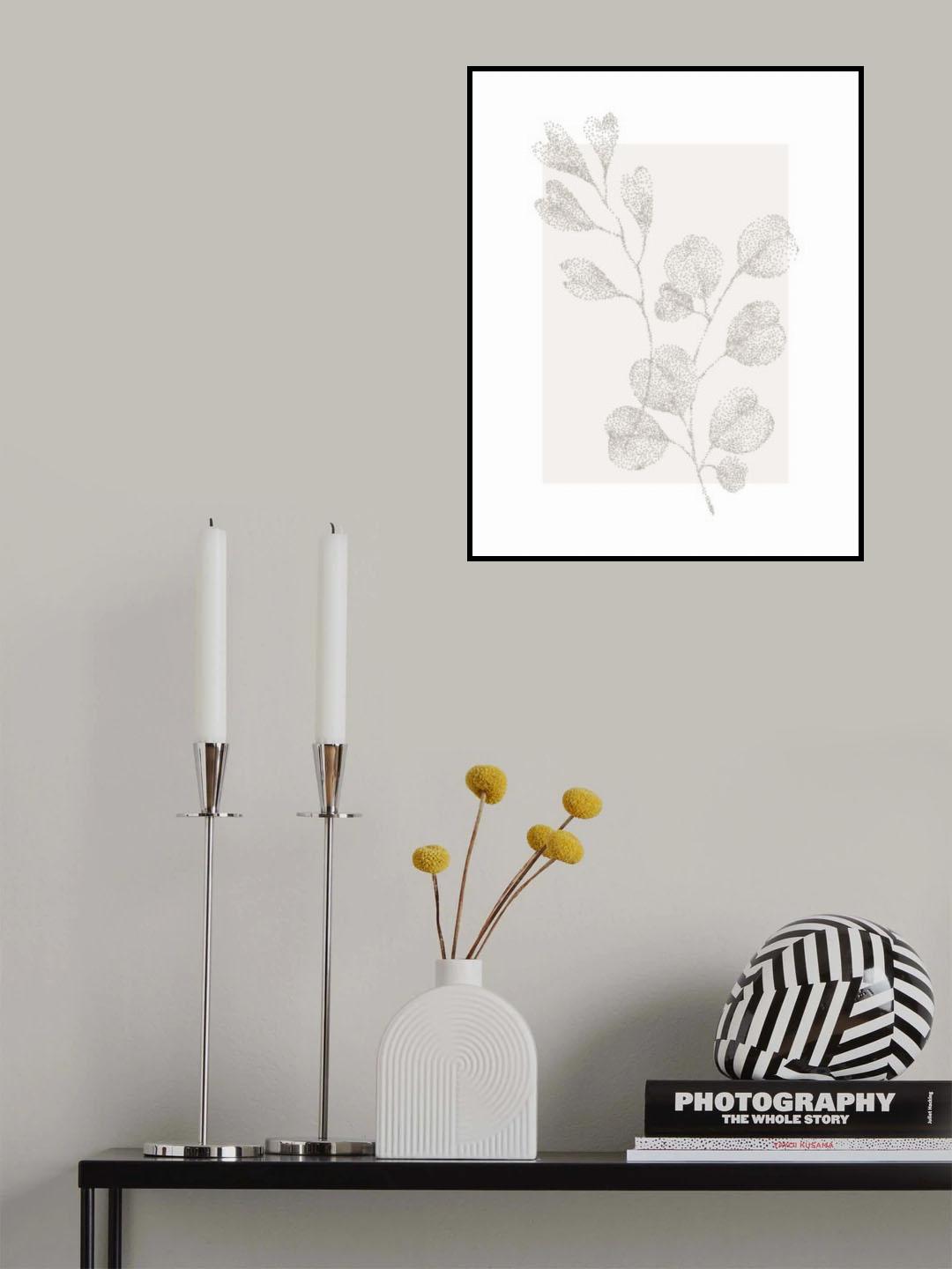 Plantstipple Poster och Canvastavla