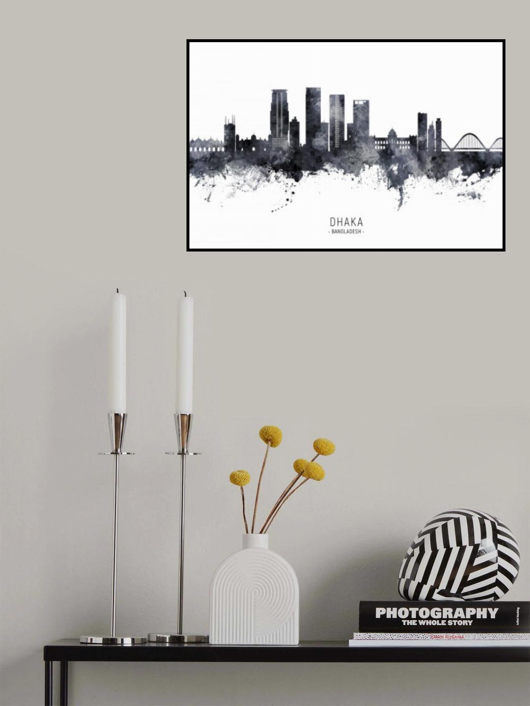 Dhaka Bangladesh Skyline Poster och Canvastavla