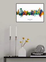 Benidorm Spain Skyline Poster och Canvastavla