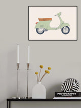 Vespa Print Poster och Canvastavla