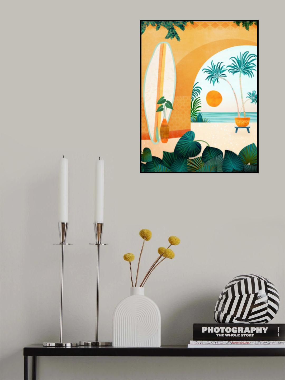 Seaside Surf Retreat V2 Poster och Canvastavla
