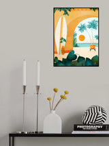 Seaside Surf Retreat V2 Poster och Canvastavla