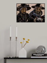 Waiting for the gerewol festival - Niger Poster och Canvastavla