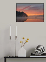 Misty Lake #2 Poster och Canvastavla