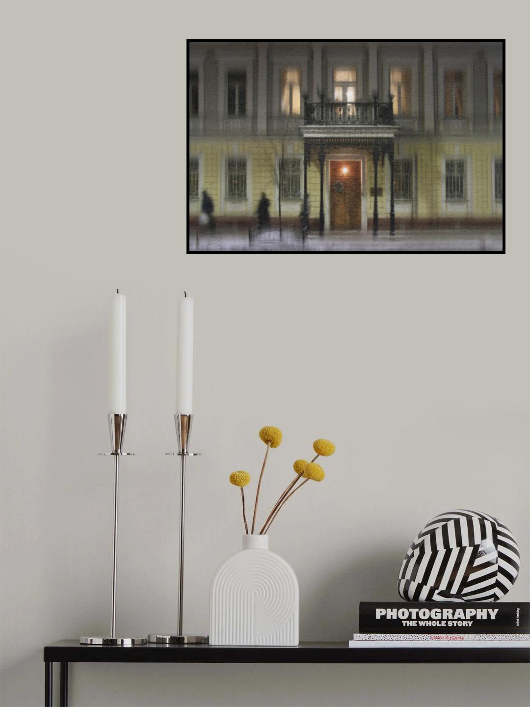 Winter evening Poster och Canvastavla