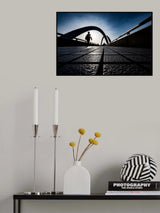 Lines and curves on the bridge Poster och Canvastavla