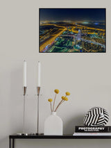 Night Shot at Dubai Poster och Canvastavla