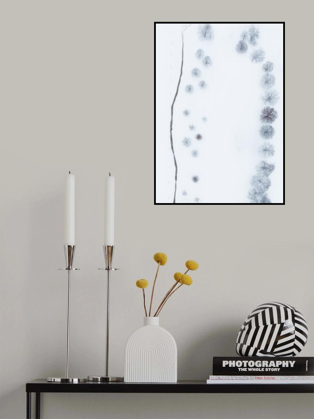 Parallel patterns of Winter Poster och Canvastavla