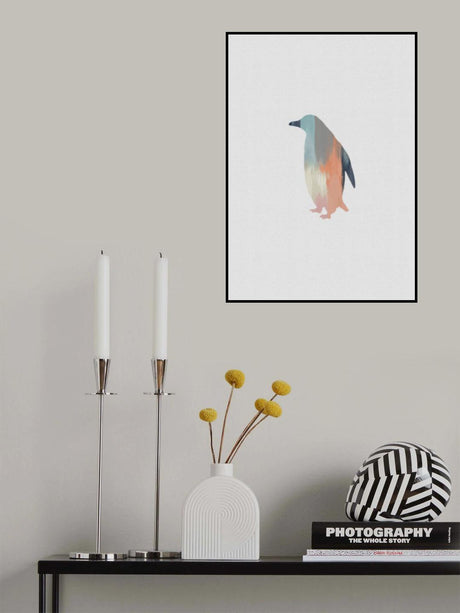 Pastel Penguin Poster och Canvastavla