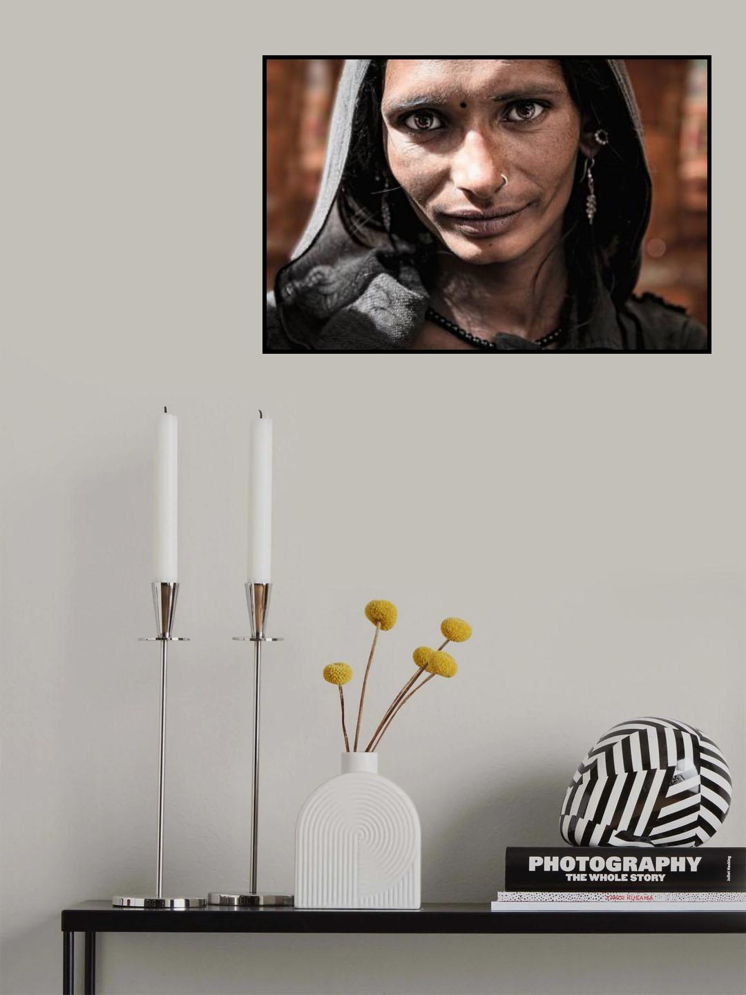Ritratto di donna a Pushkar Poster och Canvastavla
