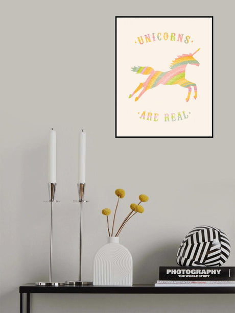 Unicorns Are Real Poster och Canvastavla