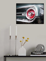 American classic car Galaxie 500 1964 Rear Poster och Canvastavla