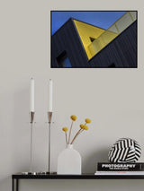 Yellow meets blue Poster och Canvastavla