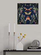 Butterfly Night Fly Poster och Canvastavla
