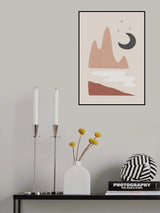 Landscape & Moon Poster och Canvastavla