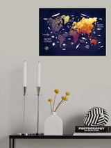World map 6 Poster och Canvastavla