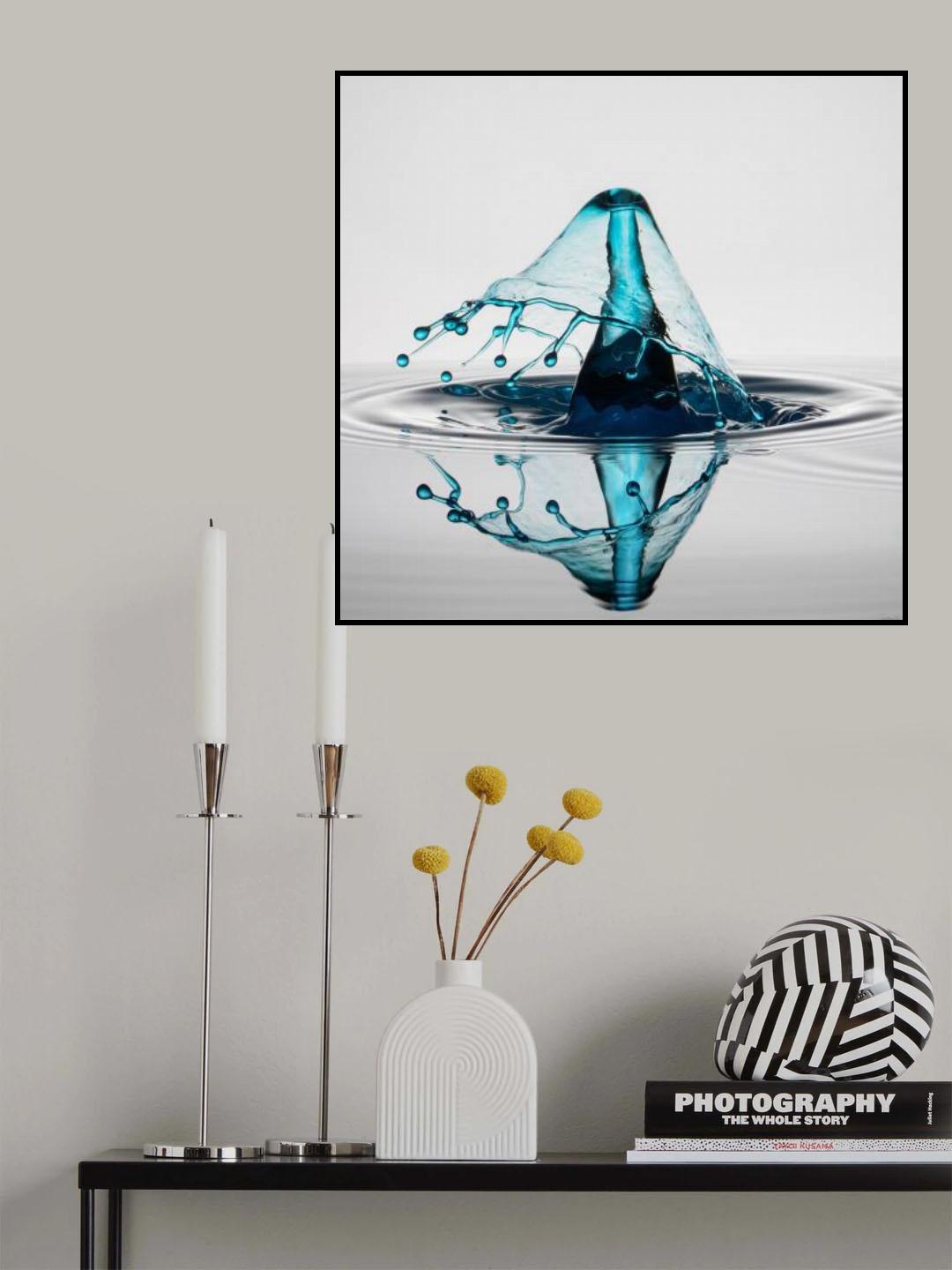 Wassertropfen Highspeed Photographie Poster och Canvastavla
