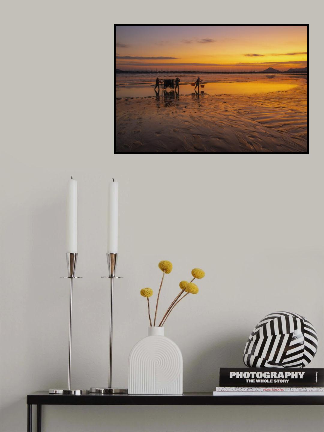 Work from Down Poster och Canvastavla