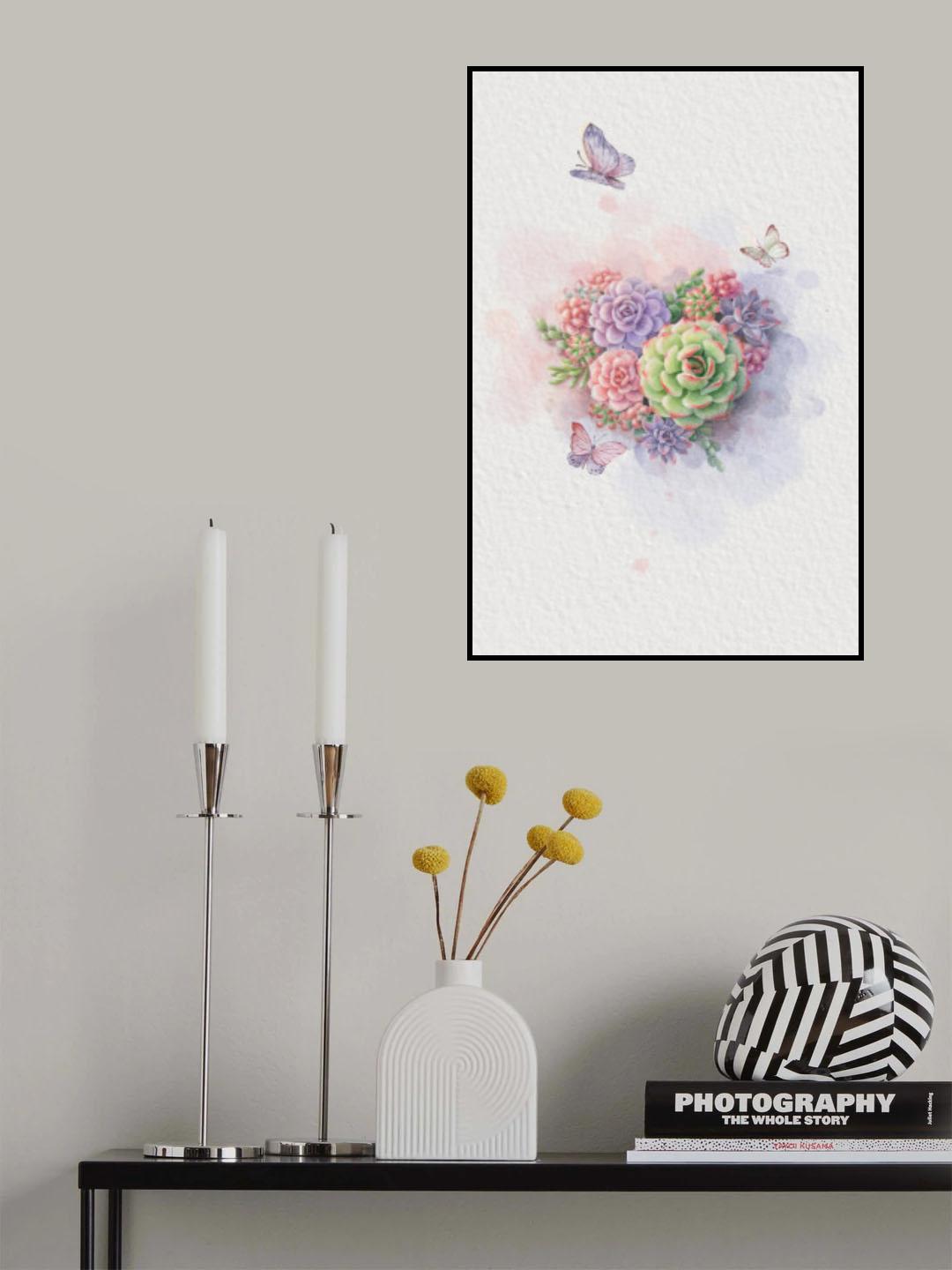 Vintage Succulent (1) Poster och Canvastavla