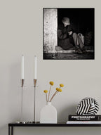 woman with pigeon Poster och Canvastavla