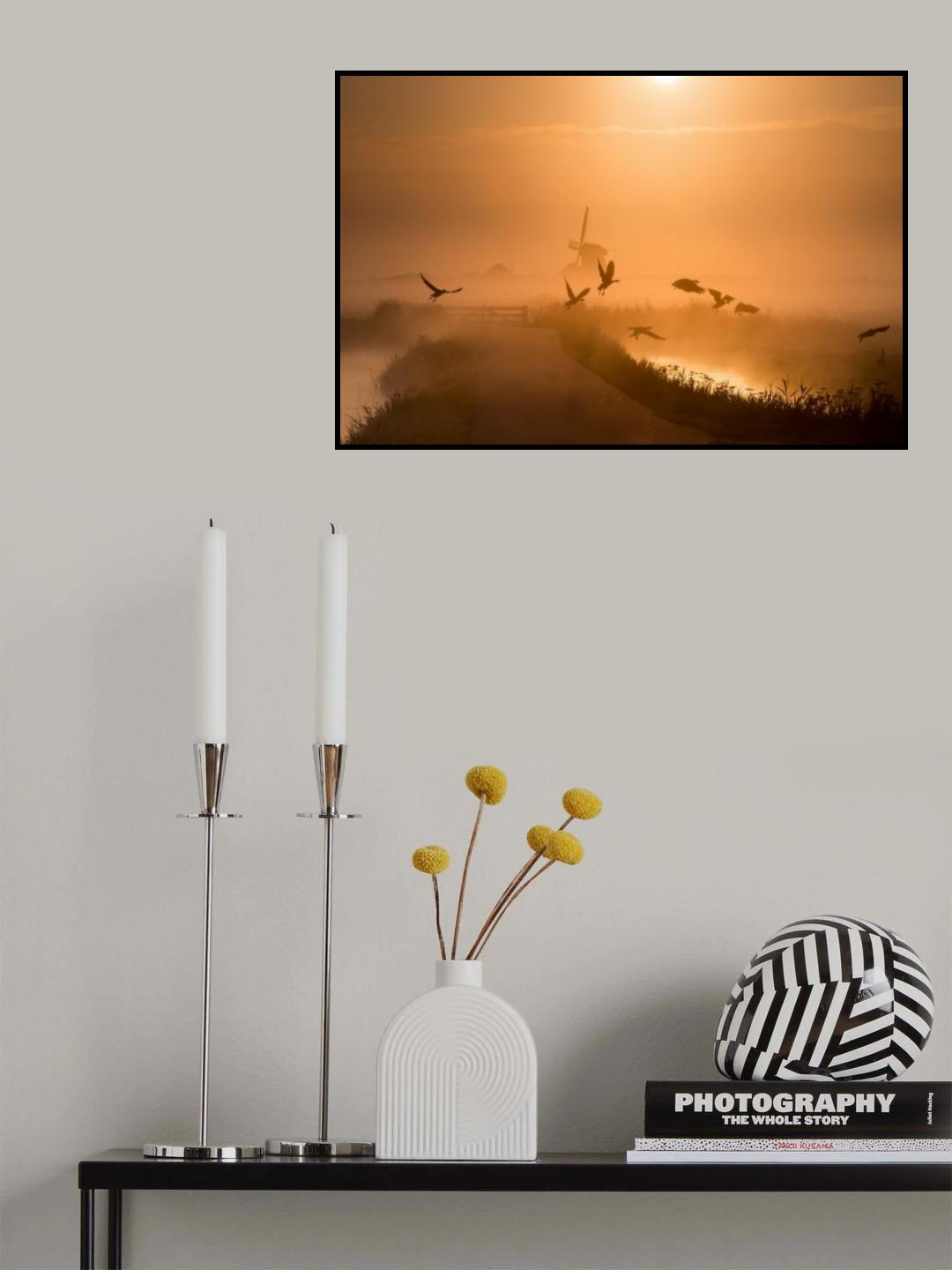 Sunrise Flight Poster och Canvastavla