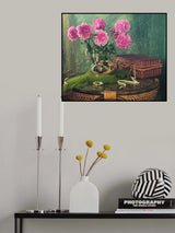 still life with Peonies-1807 Poster och Canvastavla