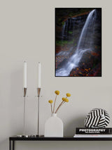Waterfall Curtain Poster och Canvastavla